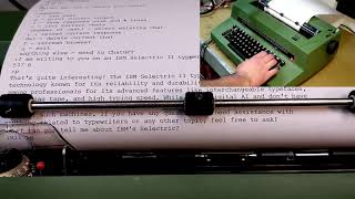 modded IBM Selectric II printingwebm [upl. by Icrad]