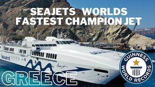 SeaJets in Greece  World Champion Jet  Power Vessel  June 2022 Review [upl. by Eillo]