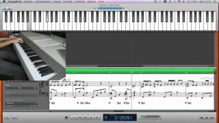 Noemi e Fiorella Mannoia  Lamore si odia piano cover  notation view [upl. by Lombard]