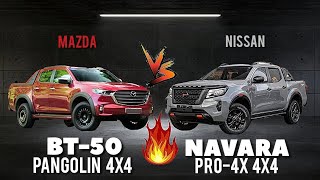 MAZDA BT50 PANGOLIN EDITION 2 2024 vs NISSAN NAVARA PRO4X 4X4 2024 [upl. by Wager]