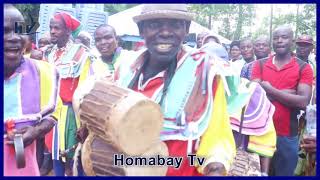 Homabay Ramogi dance by Kochia dancers at a burrial ceremony How Luos bury chiefs kenya news [upl. by Shanon]