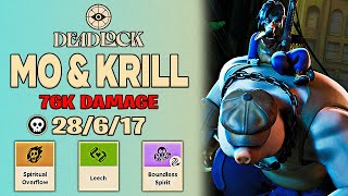 Deadlock  Mo amp Krill 76K DMG  28 Kills  Highest MMR Gameplay Top 01 Players  Valve [upl. by Llerrej149]