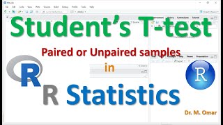 Paired or unpaired Students T test in R Statistics [upl. by Ecnarrot]