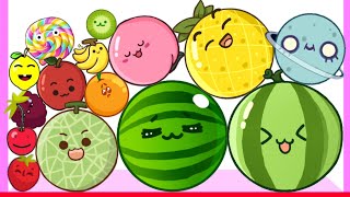 TOP 10 WATERMELON GAME  Merge Fruits Suika Game [upl. by Hanan]