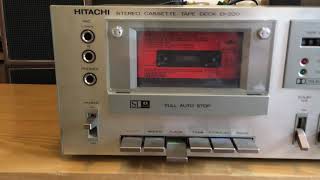 Hitachi Stereo Cassette Deck D220 [upl. by Sivar]