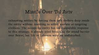 Missile Over Tel Aviv Political Commentary by Nasser Kandil Sep 26 2024 [upl. by Nelon]