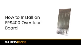 How to Install Wundatherm EPS 400 Rapid Response® Overfloor System [upl. by Donal]