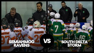 Minor Hockey 82  Semiahmoo Ravens vs South Delta Storm [upl. by Ahsias]