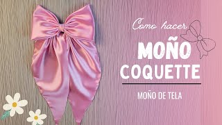 🎀Cómo hacer MOÑO COQUETTE 🌸 Tutorial completo 🤩 [upl. by Lavro2]