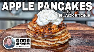 The Fluffiest Apple Pancakes  Blackstone Griddle Recipes [upl. by Eille626]