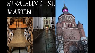 Stralsund  D  MV  VR  luth Kirche St Marien Kirche Hauptorgel amp Glocken [upl. by Seko]