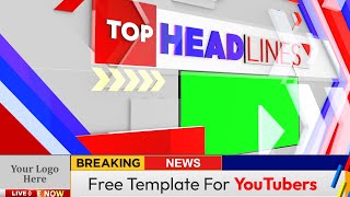 Breaking News Green Screen  Headlines Green Screen Lower Third and Transitions [upl. by Bum614]