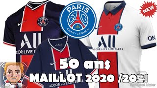 JE DONNE MON AVIS SUR LES MAILLOTS PARISIENS 20202021 POUR LES 50 ANS DU CLUB [upl. by Broder872]