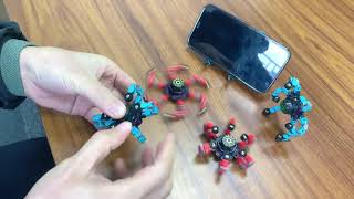 Fidget Robot Spinner Transformable Fingertip Spinner DIY Android Fingertips Spinner [upl. by Yraillih]