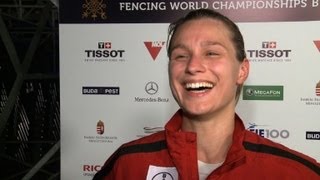 Fechterin Heidemann gewinnt Bronze quotErfolg ist immer schönquot [upl. by Niatsirhc]