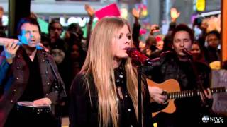 Avril Lavigne  Wish You Were Here GMA 22112011 [upl. by Anihcak694]