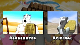 Original VS Reanimated  Joshua and the Promised Land SidebySide Comparison [upl. by Jodoin311]