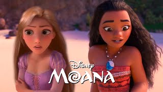 Moana and Rapunzel wants to go to the sea  Forest Spirit Frozen 3 Fanmade Scene [upl. by Matty]