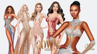 Miss France Sims 2022  Gown Dress [upl. by Hufnagel]