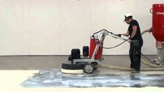 Husqvarna LargeCapacity Concrete Floor Grinder DemoReview  JonDon Video [upl. by Brasca]