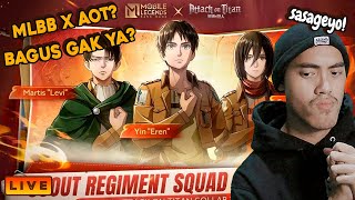 MLBB X AOT AKU INGIN MENJADI EREN JEGER SASAGEYO SASAGEYO [upl. by Lennahs]