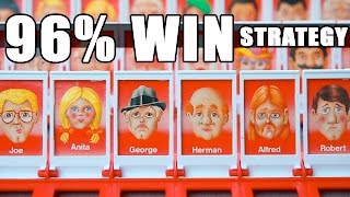 BEST Guess Who Strategy 96 WIN record using MATH [upl. by Nosyrb]