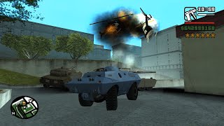 GTA San Andreas SWAT Tank APC Rampage  6 Star Wanted Level Escape [upl. by Anna-Maria]