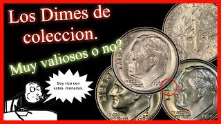 Monedas de 10 centavos valiosas Dimes 1965 normales [upl. by Htieh]