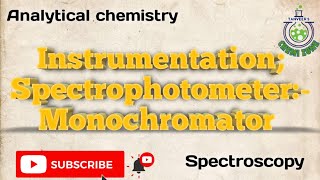 Monochromator Monochromator in Spectrophotometer UVVIS SPECTROSCOPY BS or BSc [upl. by Aniretak991]