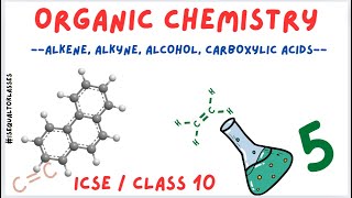 Lect 5  Organic Chemistry ICSE Class 10 Alkenes Alkynes Alcohol Acids [upl. by Rimahs]