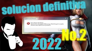 Solución archivo de registro dxerror log y directx 2022 Juegos no abren solución [upl. by Ellemac547]