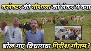 कलेक्टर की गौशाला को लेकर ये क्या बोल गए विधायक गिरीश गौतम  मऊगंजlatestnewsmauganj [upl. by Karlen]