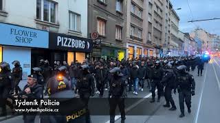 POCHOD FANOUŠKŮ AS ŘÍM PRAHOU NA STADION V EDENU [upl. by Gerger142]