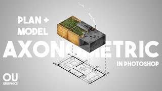 Plan  Model Axonometric Diagram in Photoshop [upl. by Meurer]