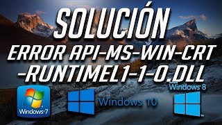 Solución al Error Falta apimswincrtruntimel110dll en Windows 1087 [upl. by Atinel307]