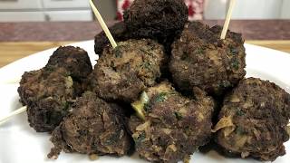 Keftedes Keftedakia  Traditional Greek Meatball Recipe [upl. by Ettenav363]