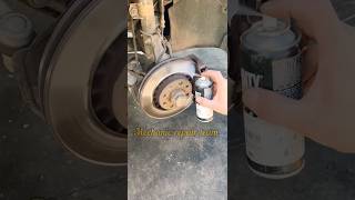 Paint brake disc at home easily😆🤣 mechanic shortsfeed [upl. by Hamfurd957]