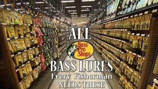 BEST Bass Fishing Lures at Bass Pro Shops Lures Every Fisherman Should Have Best Hardbait for BASS [upl. by Nottnerb207]