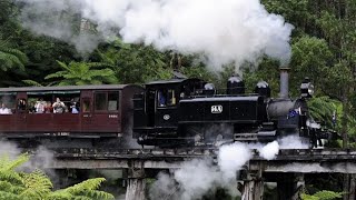 Iconic Steam Train Ride Puffing Billy Locomotive  Tourist Attractions Australia🚂 [upl. by Oivaf]