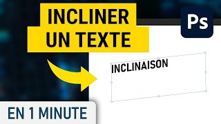 Incliner un texte sur Photoshop [upl. by Benyamin]