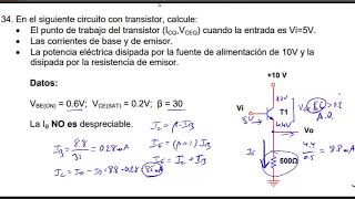 BJT polarización de Emisor y Potencia Ejer T134 [upl. by Juliette]