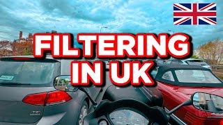 5 Minutes of Motorcycle Filtering Lane Splitting in London UK  Moments 04 motovlog motorcycle [upl. by Susanna677]