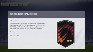 EA SPORTS YA ESTÁ REGALANDO SOBRES GRATIS POR SEGUIR LA FUT CHAMPIONS CUP  FIFA 18 [upl. by Ahsiekrats]