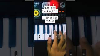 Eminem  Mockingbird Piano Tutorial viral shorts [upl. by Oberheim]