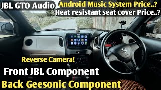 Installed Car Accessories for 50000🔥 in my Wagon R CNG  Android  JBL  Reverse Cam  TAMIL  KJ [upl. by Narda]