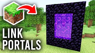 How To Link Nether Portals In Minecraft  Full Guide [upl. by Basilio]