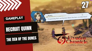 EIYUDEN CHRONICLE HUNDRED HEROES RECRUIT QUINN THE DEN OF THE DUNES OYAMATSUMI GAMEPLAY PART 27 [upl. by Thetisa]