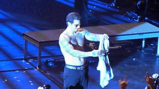 M Shadows Stage Dives amp Gets a Jimmy Shirt [upl. by Ahseket]