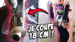 JE COUPE MES AKRAPOVIC en carbone   TUTO raccourcir son pot déchappement [upl. by Neelrahc256]