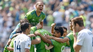 Sounders rout the LA Galaxy 50 at CenturyLink Field ALL THE GOALS ALL THE ANGLES [upl. by Fuller]